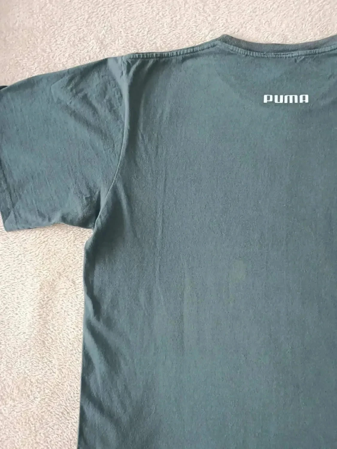 Camiseta Puma verde com Logo branco Tamanho XL – photo 6